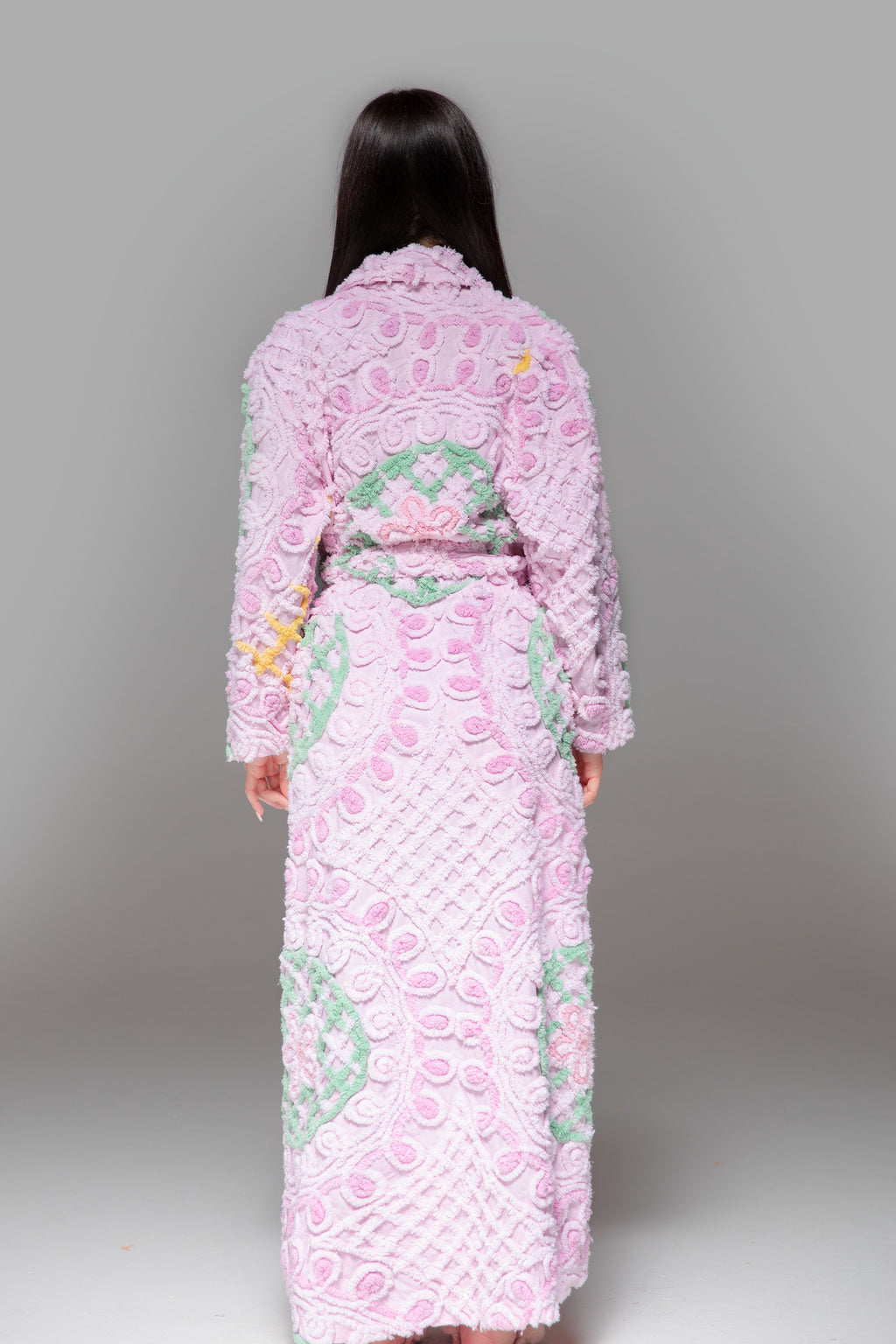 Rare Beautiful “Auntie Em” Chenille Gown in Slipper Pink