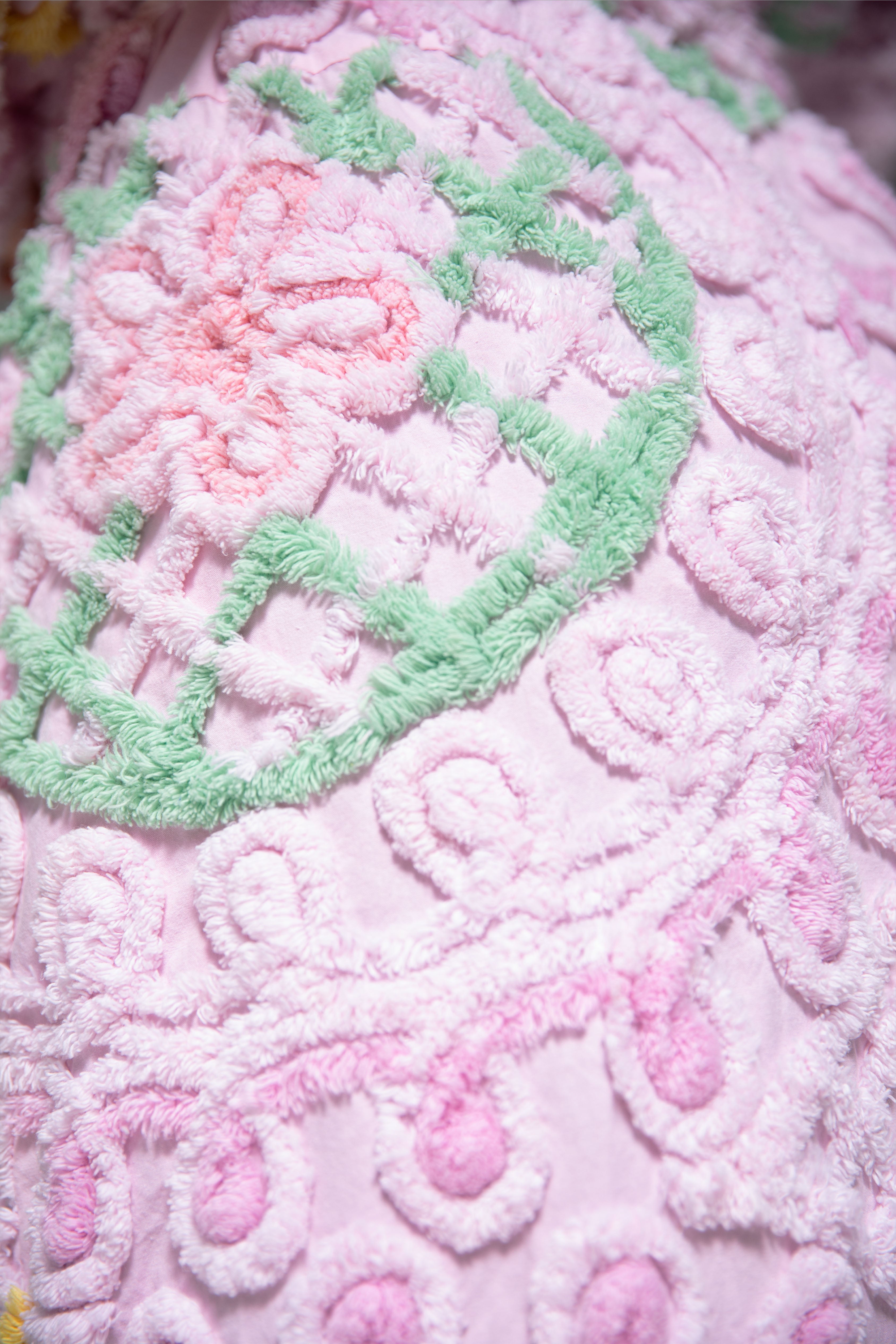 Rare Beautiful “Auntie Em” Chenille Gown in Slipper Pink