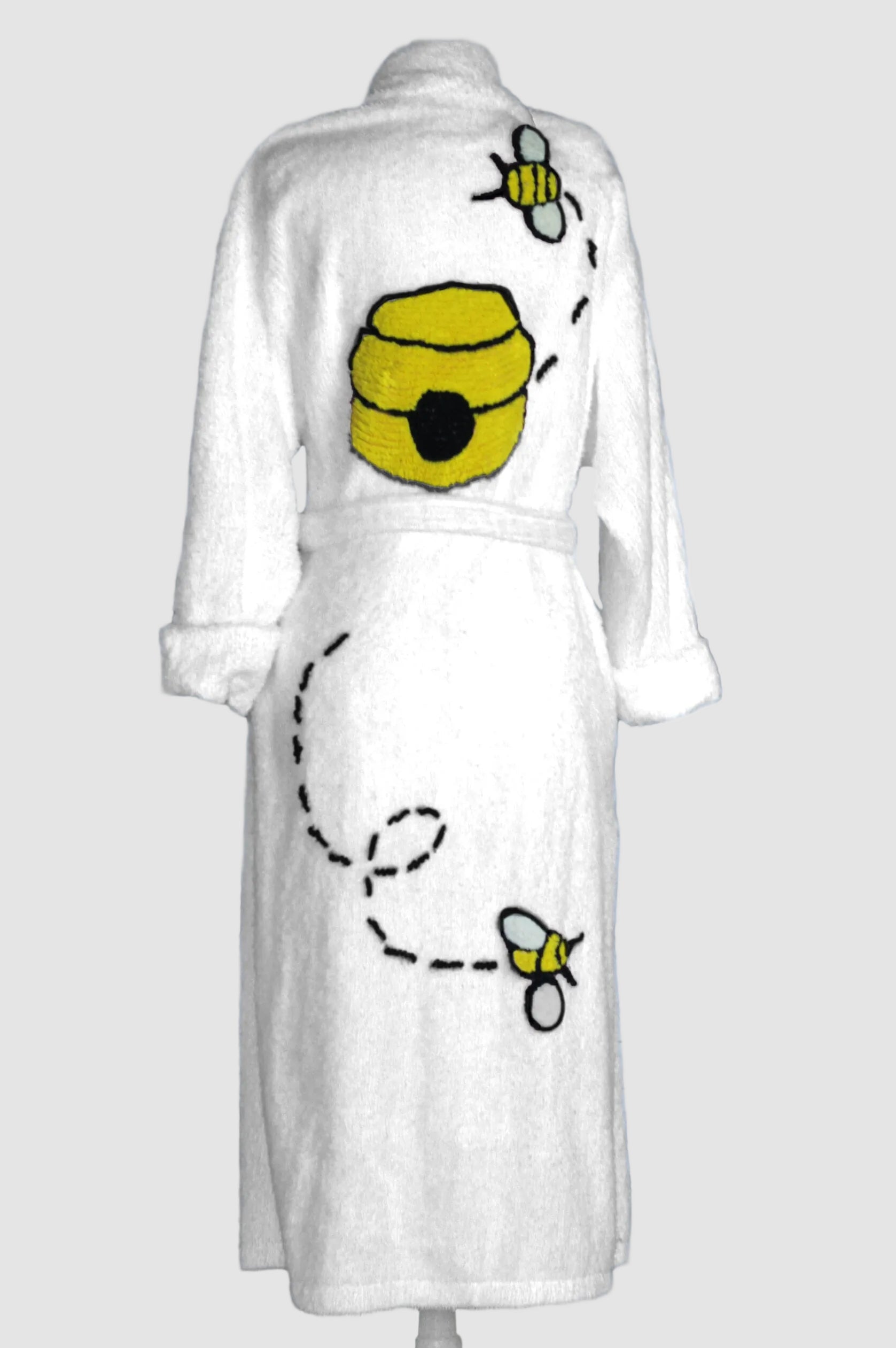 Don't Worry “Bee Happy” Chenille Bathrobe 2025