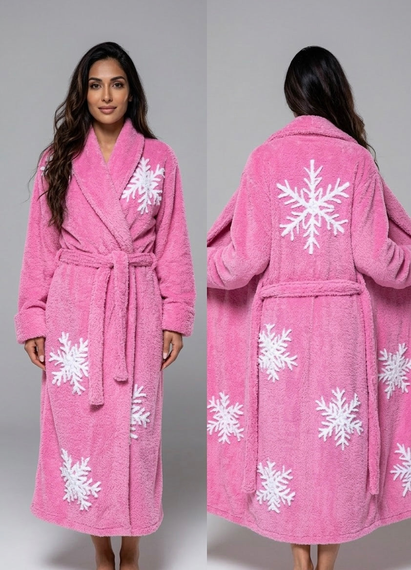 Snowflake in Lipstick Pink