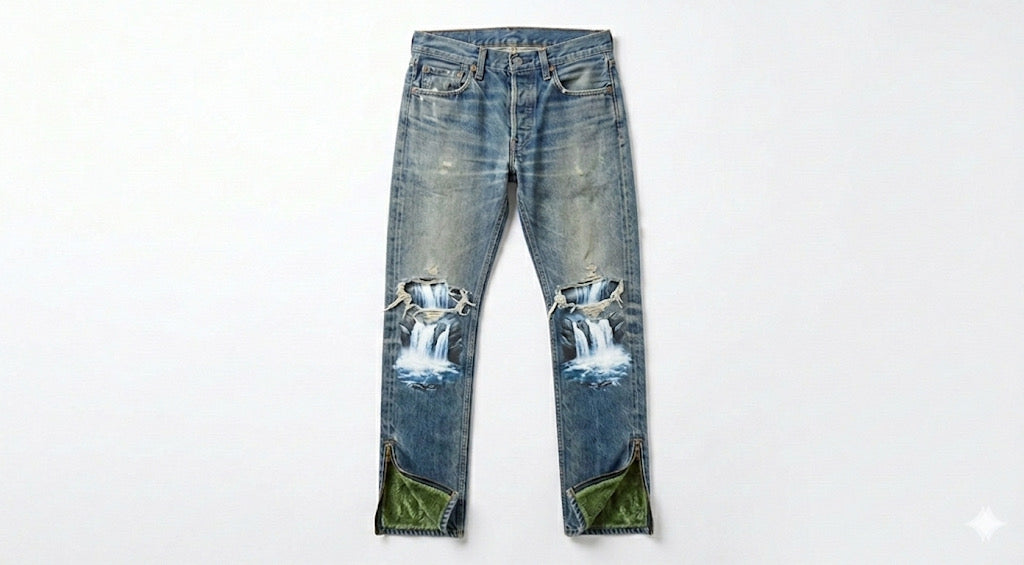 Waterfall jeans