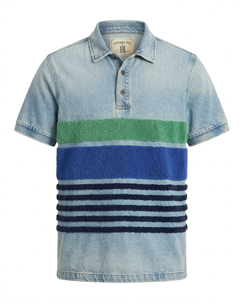 North Seas Block Stripe Polo