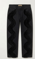 Wave Tuft Denim jeans Black