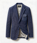 The Archivist Chenille Blazer- Navy Blue
