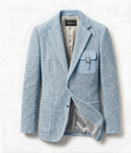 The Archivist Chenille Blazer- light blue