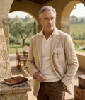 The Archivist Chenille Blazer- Raw chenille cream