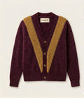 V-Line Chenille Cardigan- Merlot