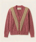 V-Line Chenille Cardigan- Rose