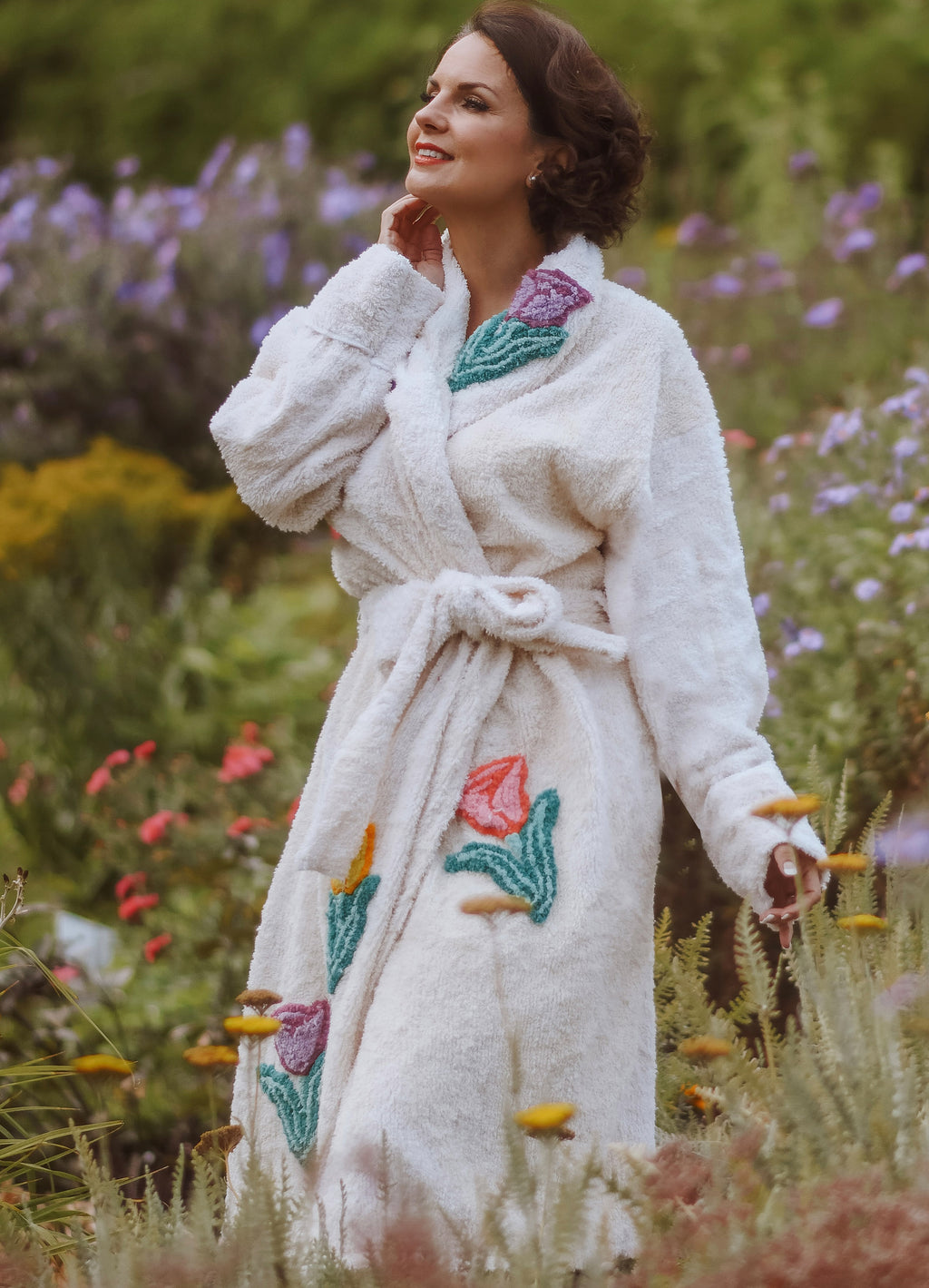 Tiptoe Thru the Tulips Robe