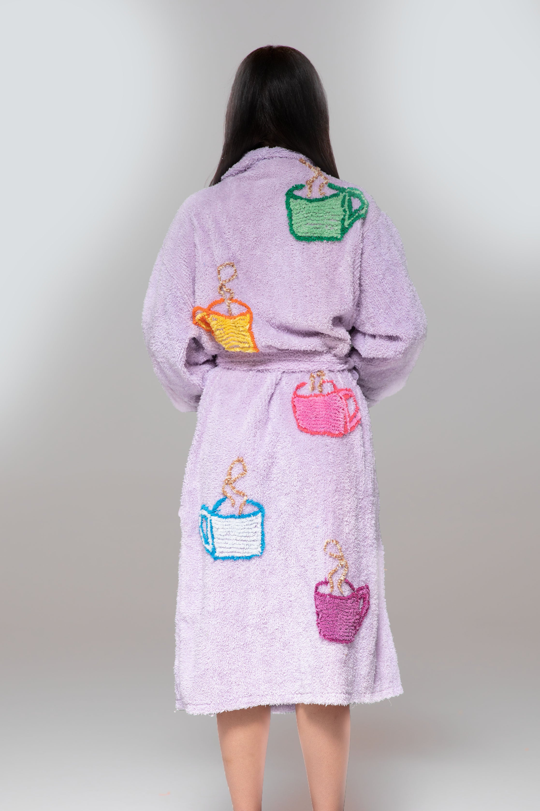 Acclaimed Iconic “Coffee Talk” Chenille Bathrobe