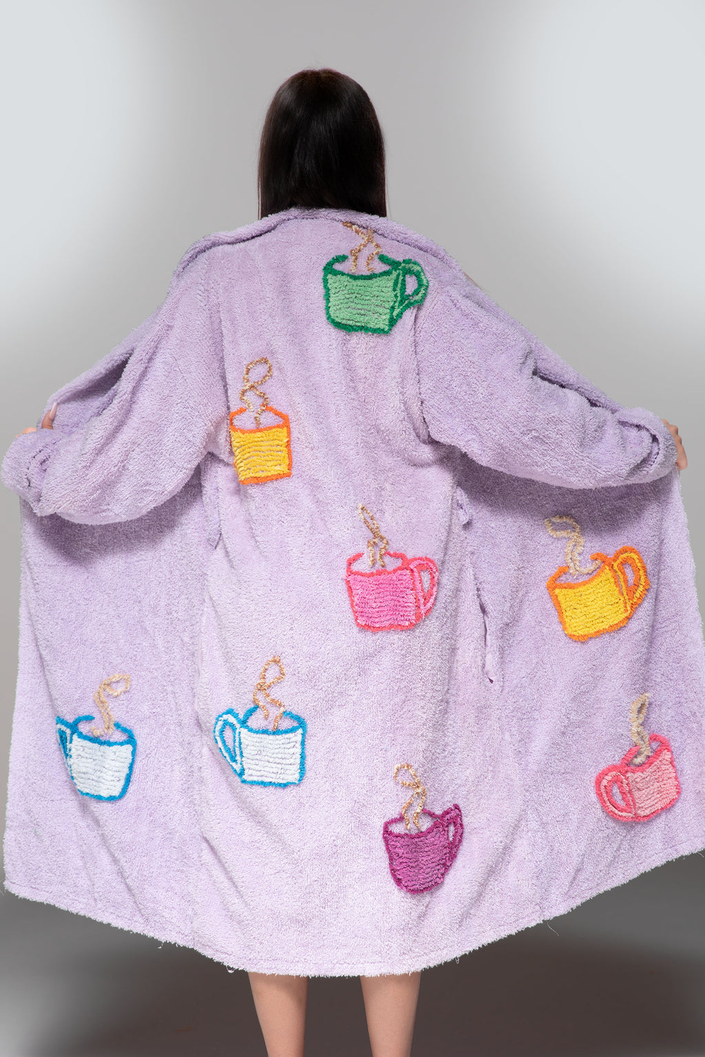 Acclaimed Iconic “Coffee Talk” Chenille Bathrobe