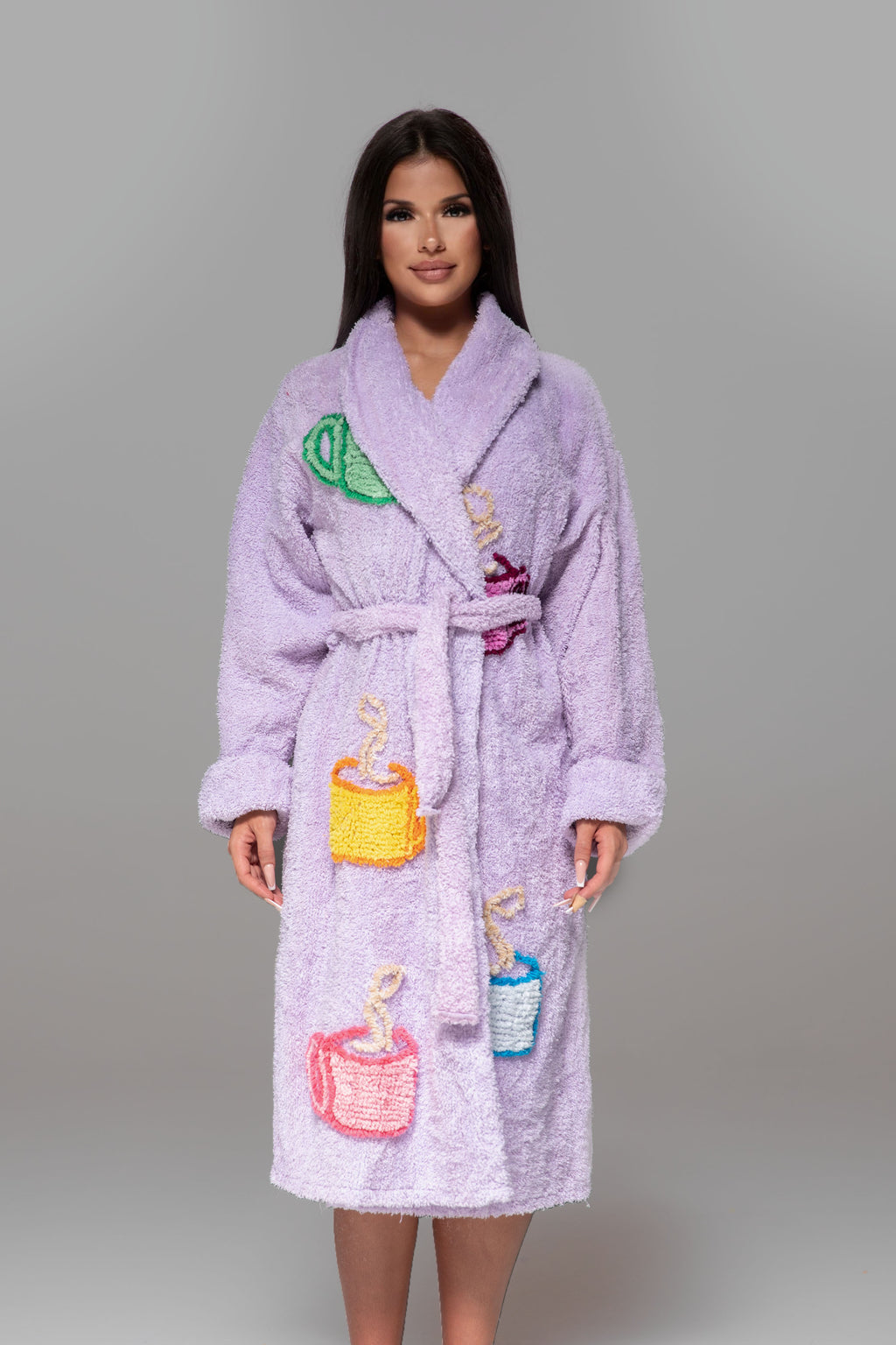 Acclaimed Iconic “Coffee Talk” Chenille Bathrobe