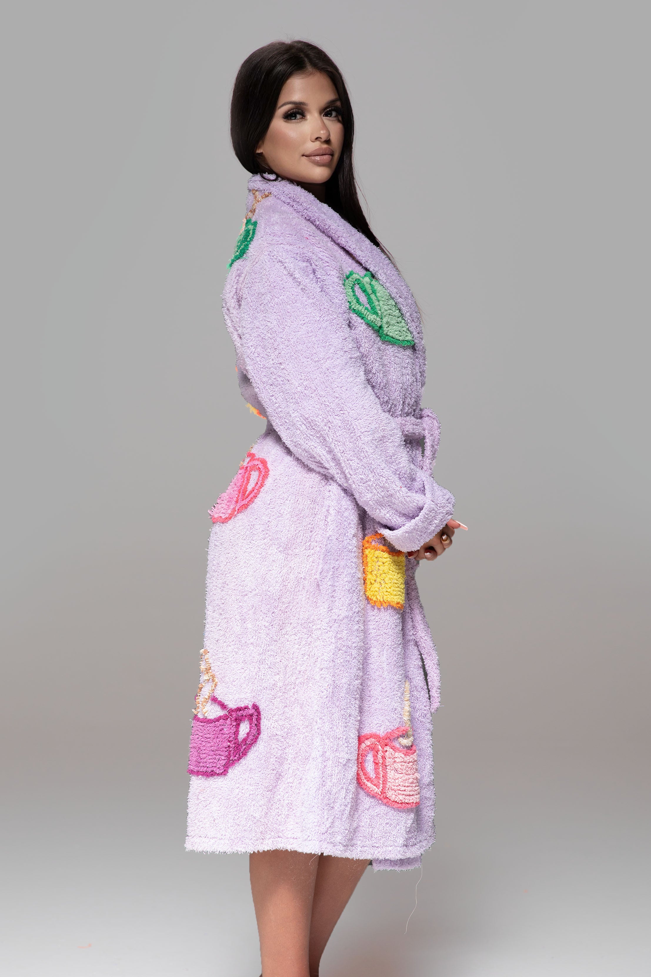 Acclaimed Iconic “Coffee Talk” Chenille Bathrobe