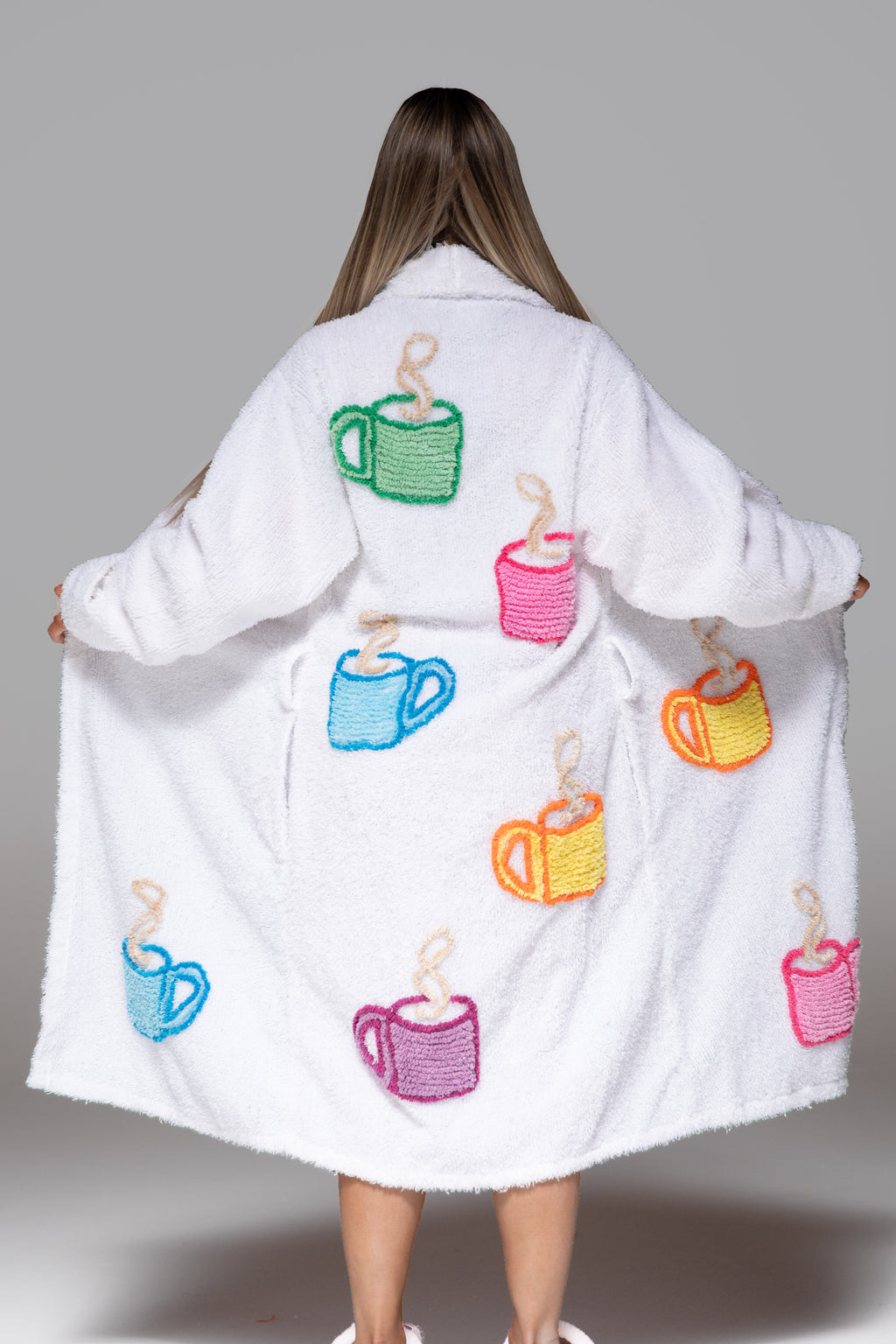 Acclaimed Iconic “Coffee Talk” Chenille Bathrobe