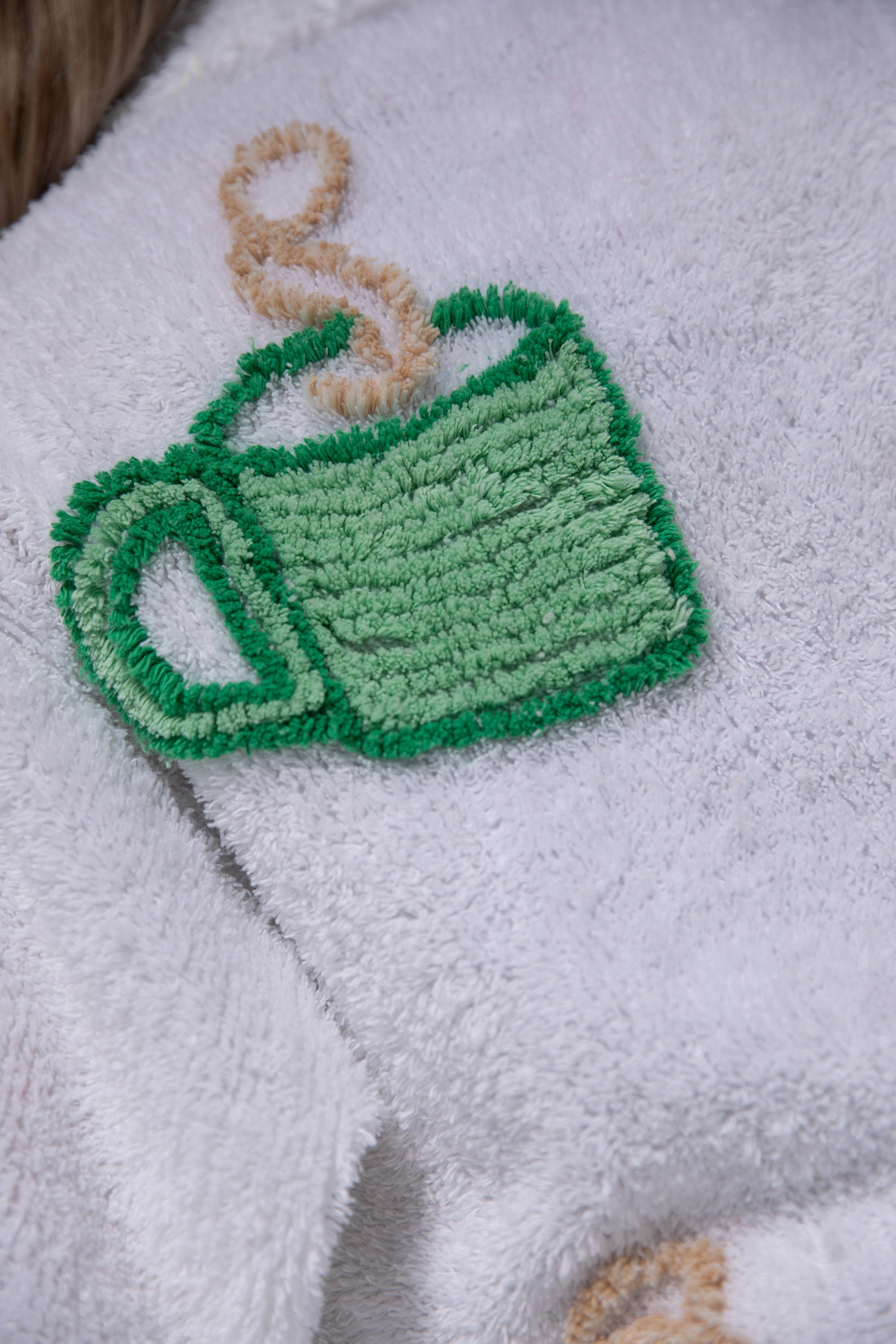 Acclaimed Iconic “Coffee Talk” bathrobe in White